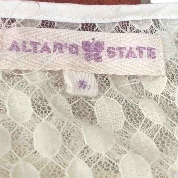 Altar’d State Double Lace Top size Small - Picture 2 of 10